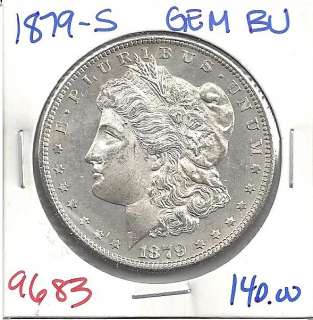 1879 S Morgan Silver Dollar GEM BU #9683+  
