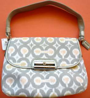   IKAT TOP HANDLE POUCH BAG PURSE 45376 SILVER GREY 885135588520  