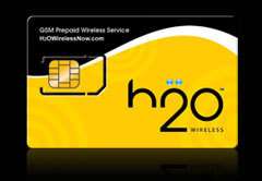 H2O Wireless SIM Card Unlimited Talk Txt $40 Lot of 25  