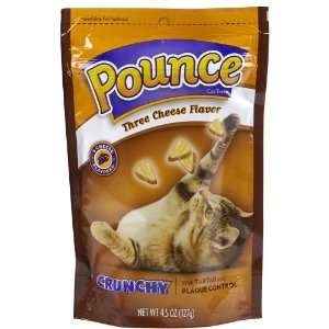  Pounce Crunchy Treats   Three Cheese   4.5 oz Pet 