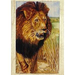  African Lion Wood Mounted Rubber Stamp Arts, Crafts 
