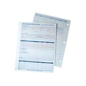  Adams Business Forms  Employee Application, Double sided 