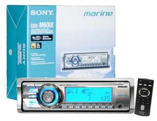Brand New 208Watt Sony CDXM60UI Marine Boat CD  HD Radio iPod 