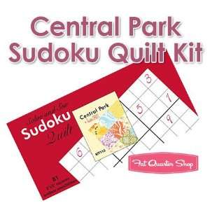  Central Park Sudoku Quilt Kit   Moda Fabrics Arts, Crafts 