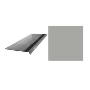 FLEXCO 6 Pack Light Gray Rubber Radial with Black Strip Stair Tread 