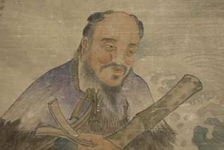 G1036Chinese Scroll Painting of Portrai by Tang Yin  