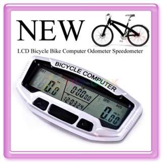 Blue LCD Bicycle Bike Computer Odometer Speedometer  