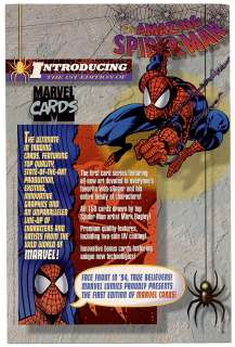 1994 Spider Man Marvel Trading Card Store Promo Insert  