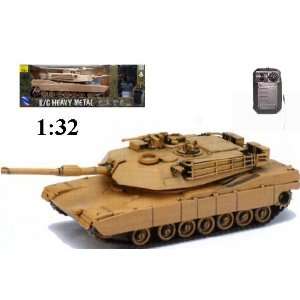  RC Tank Heavy Metal M1A1 Abrams Remote Control Tank 132 