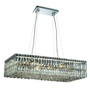 Ibiza Design 16 Light Rectangular 32 Adjustable Pendant Chandelier 