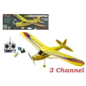  3 Channel Remote Control Grasshopper J 3 Airplane R/C 