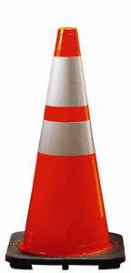 28 Highway Traffic Cone w Reflective Collar Tape  