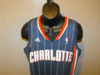   Charlotte Bobcats LARGE L Adidas SWINGMAN Rev 30 Blank Team Jersey 6SH