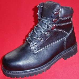 NEW Mens CHINOOK MECHANIC BOOT Black Leather STEEL TOE Safety Work 