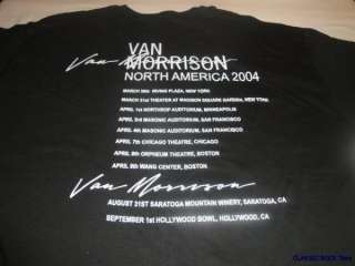 VAN MORRISON Tour 2004 T SHIRT L Official  