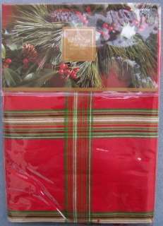 Lenox Holiday Gatherings Plaid Tablecloth 60X120 Rect  