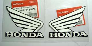 HONDA EMBLEMS DECALS CBR VFR CB WING SIZE 10 CM. WHITE BEST  