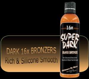 SUPER DARK BLACK BRONZE 16X BRONZER TANNING BED LOTION  