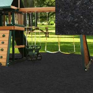  Swing set Playground Rubber Mulch 75 Cu.Ft. Pallet Black 
