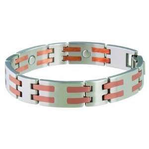  Sabona Stainless / Copper Bar Magnetic Bracelet Sports 