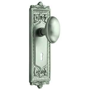  Satin Nickel Egg and Dart Single Dummy Knobset from the Egg and Dart 