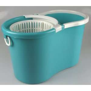   ° Aqua Green Spin Magic Mop & Bucket w/ 2 Heads NO Foot Pedal Design
