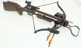 150 lbs Hunting Crossbow Scope Laser Arrows Cross Bow  