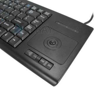 Wired 87 Keys USB Keyboard W/ Trackball Mouse Windows7  