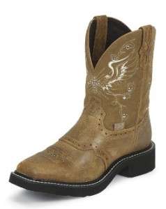 NEW Justin Womens Gypsy Boot L9978 Honey Brown Cowhide  