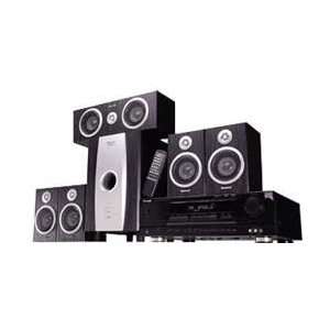  Home Theater System Receiver 5 SPEAKERS Subwoofer Remote 