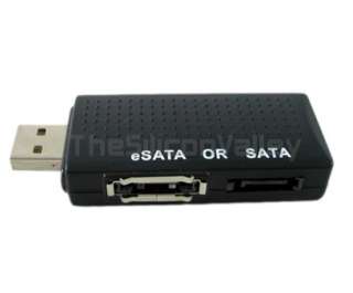 Mini USB 2.0 to SATA Serial ATA eSATA Converter Adapter  