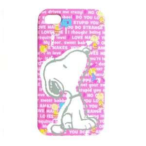  Peanuts Snoopy Charlie Brown Pink Apple iPhone 4 4S Anti 