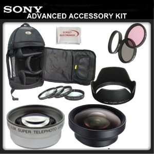  Advanced Accessory Kit for SONY HDR CX160. Includes 0.45X 