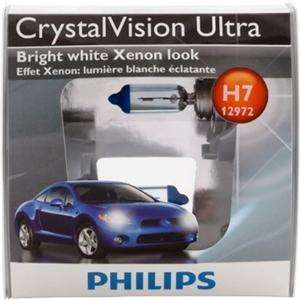 NEW Philips Crystal Vision Ultra H7 Bright White Xenon Look Headlight 