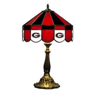  Georgia Bulldogs 16 Stained Glass Table Lamp