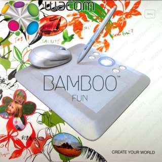 Wacom Bamboo Fun Small Pen Tablet CTE 450 4x6 Silver  