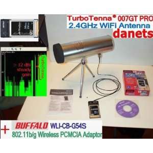 WARDRIVING PACKAGE (12dBi TurboTenna Antenna WiFi + Buffalo PCMCIC 