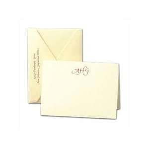  Classic Stationery Ecruwhite Monogrammed Notes Office 
