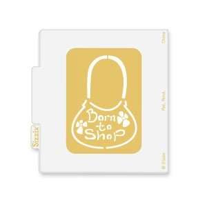   Born to Shop  Embossing Folder Brass Stencil Arts, Crafts & Sewing