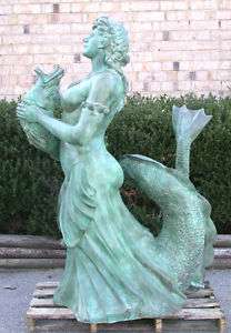 Cast Bronze Mermaid Fountain  