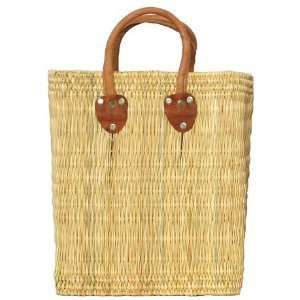  Moroccan Straw Summer Beach / Shopper / Tote Bag 12 X 14 