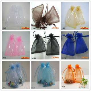 Large Size Assorted Organza wedding Jewelry Packing favor gift bag 