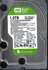 Western Digital WD10EARS 22Y5B1 1Tb SATA dcm DGNNHT2MAB 890552695942 