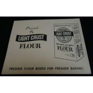 BURRUS Light Crust Doughboys Lg Adv Card FORT WORTH TX  