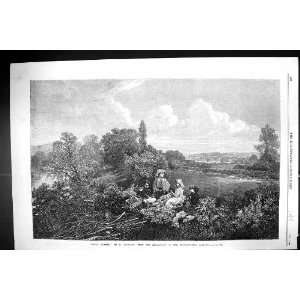 1869 Early Summer Scene Family Picnic Countryside Slingsby 
