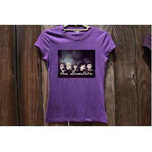  One Direction Band T shirt for Girls PURPLE MEDIUM Cotton 