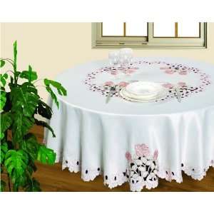  Embroidered Cutwork Tablecloth with Napkins 72x72RD/17 