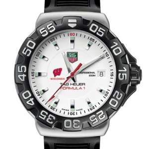 University of Wisconsin TAG Heuer Watch   Mens Formula 1 Watch with 