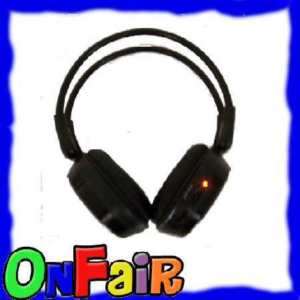 Channel IR Wireless Car Audio Headrest Headphone  