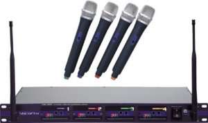 VoCoPro UHF 5800 4 Microphone Wireless System 4 CH New 692868858000 